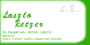 laszlo retzer business card